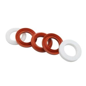 PTFE (teflon) FKM (Viton) llenwi ffabrig Sele seliau